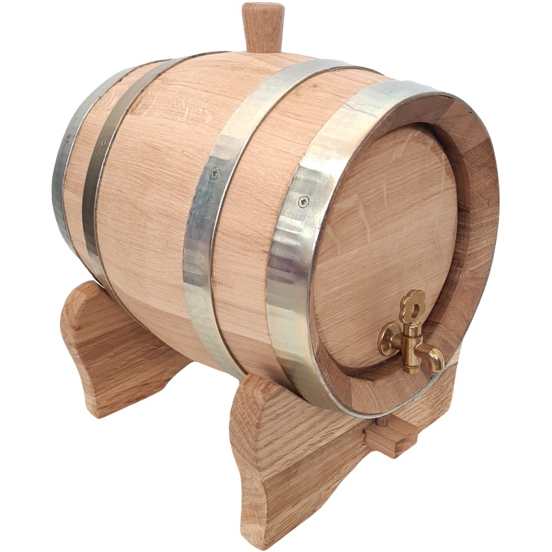 Fût en chêne 4L extra massif avec façades en AGATE