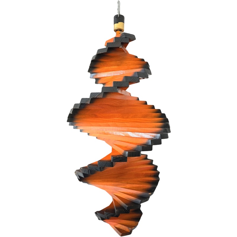 Spirale à vent en bois 60 cm