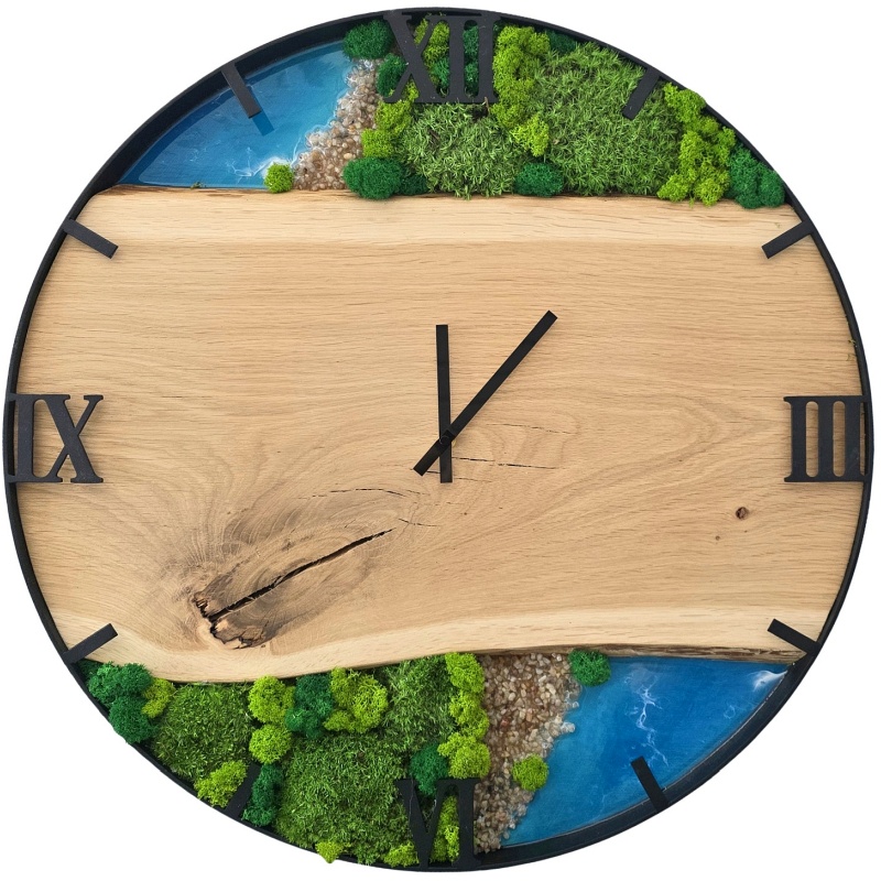 Horloge en mousse, cercle 60 cm