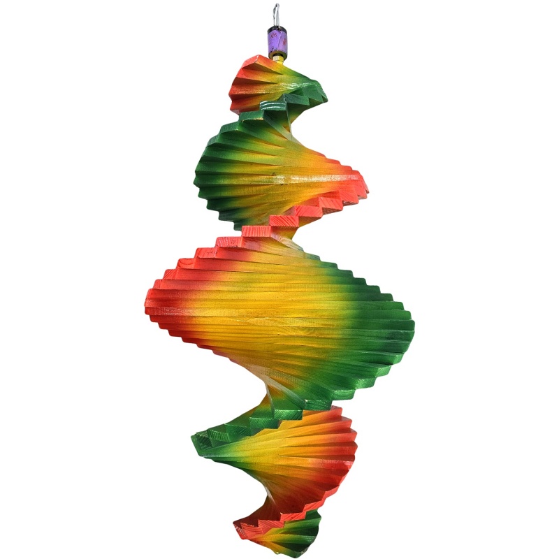 Spirale à vent en bois 100 cm