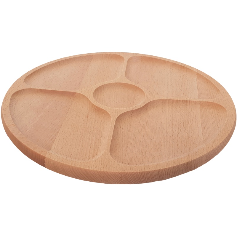 Plateau tournant en bois 40 cm