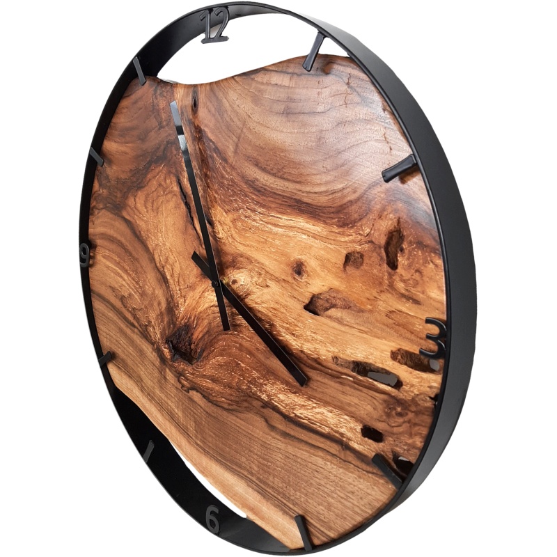 Horloge en bois, cercle 50 cm