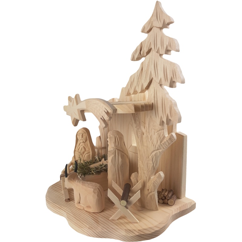 Crèche de Noël en bois