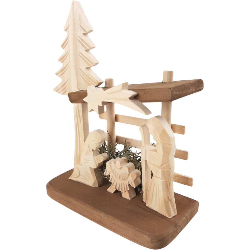 Crèche de Noël en bois