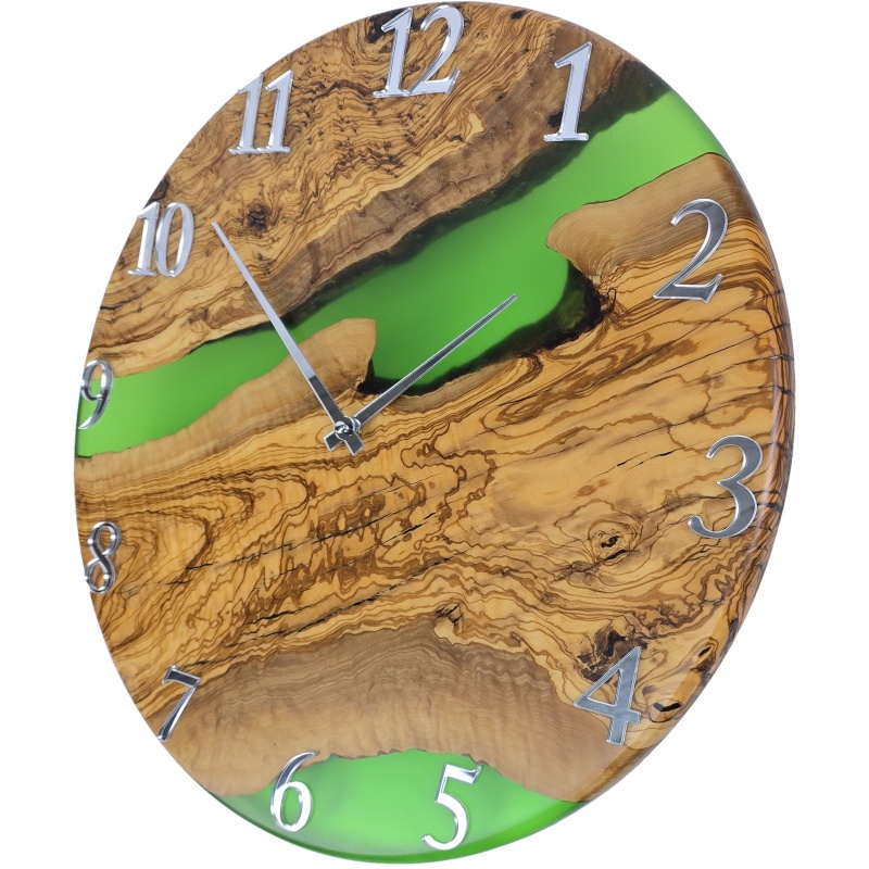 Horloge en bois, cercle 50 cm