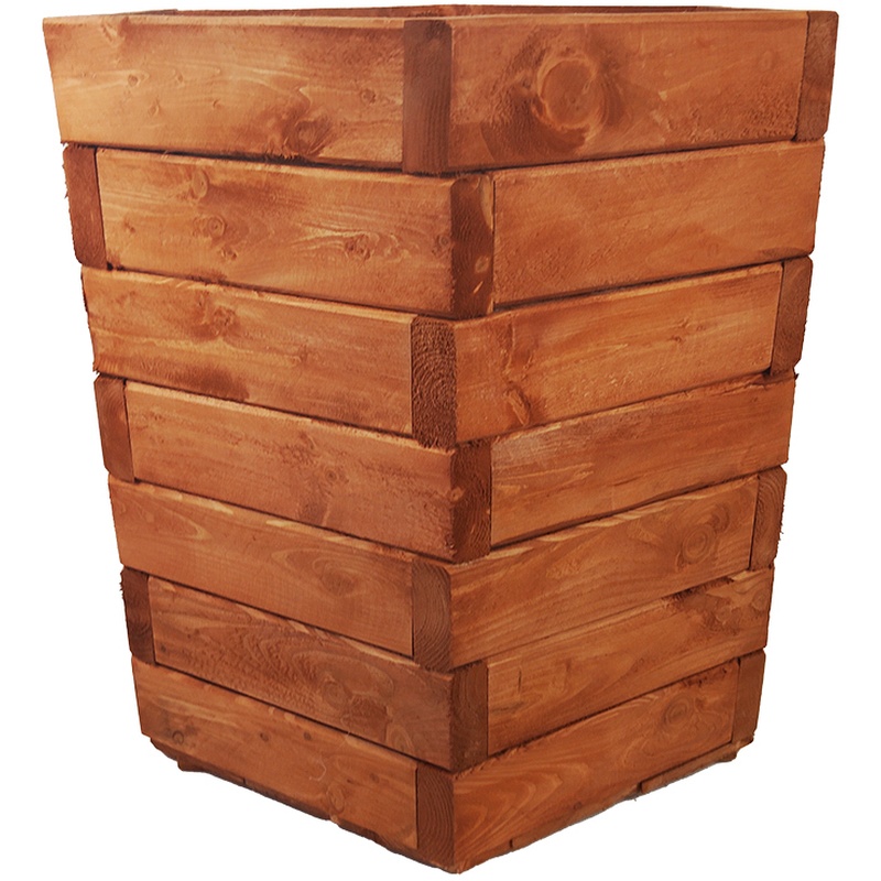 Pot de fleurs en bois 50 cm