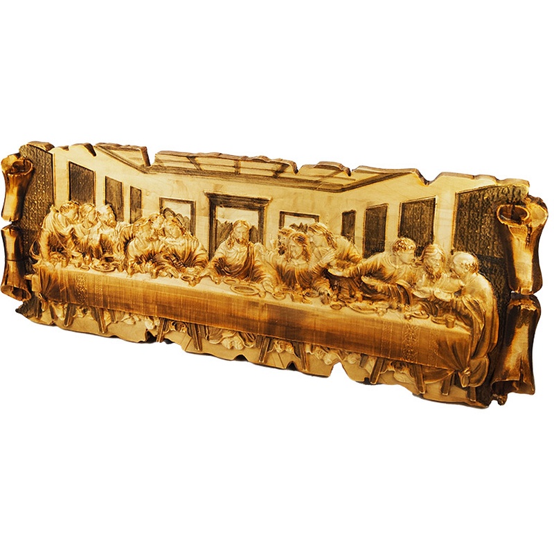 Tableau en bois « La Cène » 100 x 40 cm
