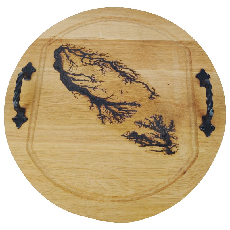 Plateau tournant en bois 40 cm