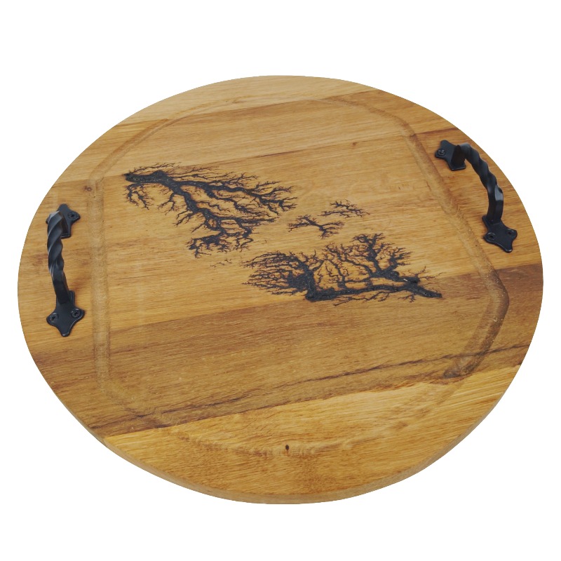 Plateau tournant en bois 40 cm