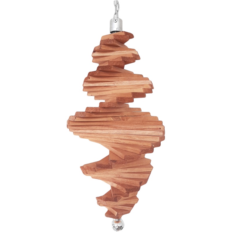 Spirale à vent en bois 40 cm
