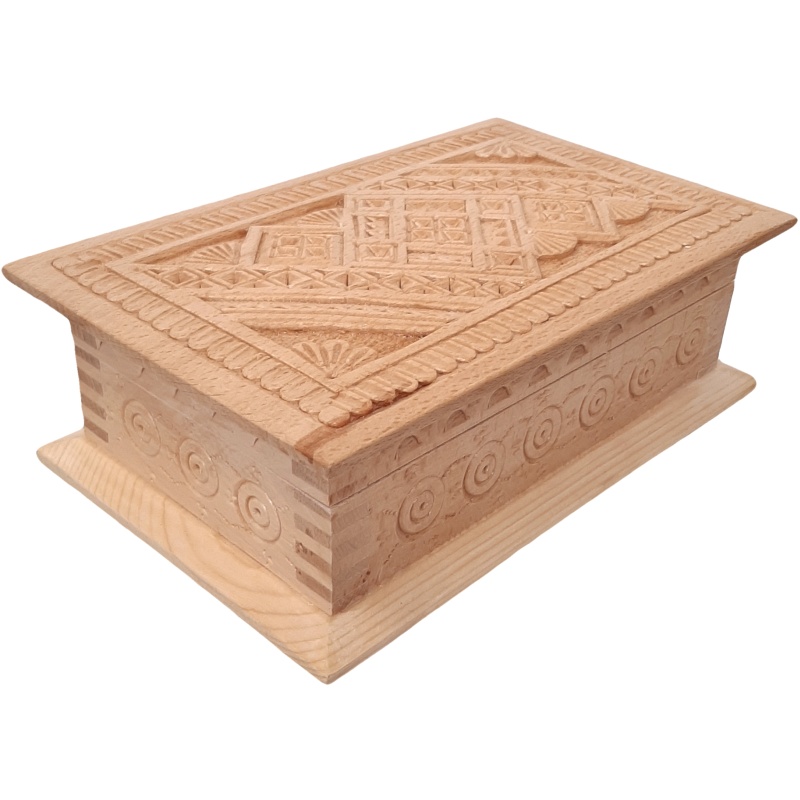 Coffret à bijoux en bois, plus grand