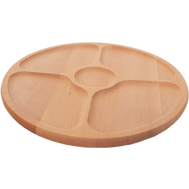 Plateau tournant en bois 33 cm