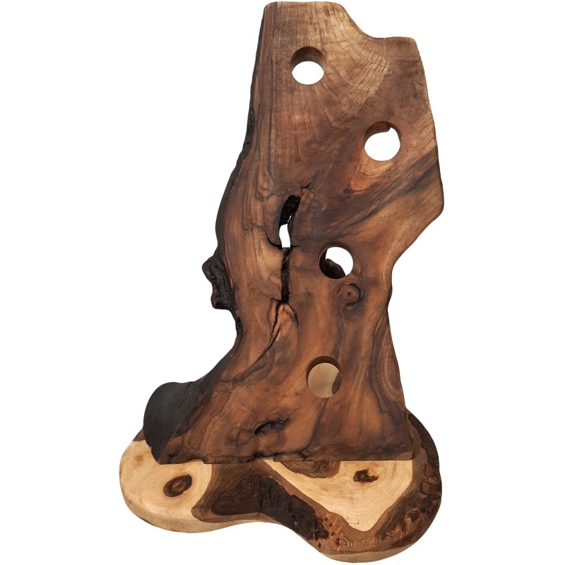 Casier à vin en bois de noyer