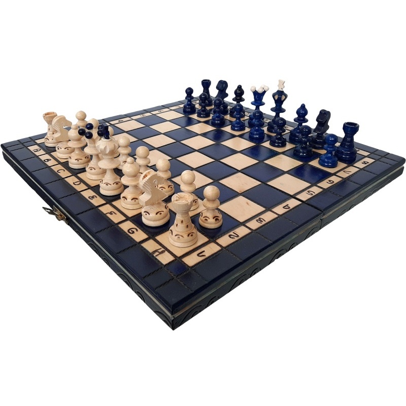 Échecs en bois 35 x 35 cm