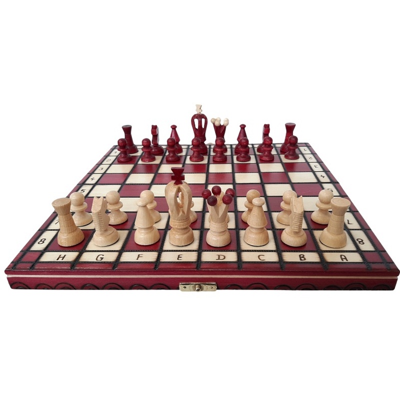 Échecs en bois 31 x 31 cm