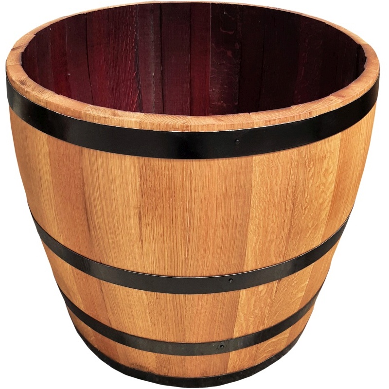 Pot de fleurs en bois de chêne