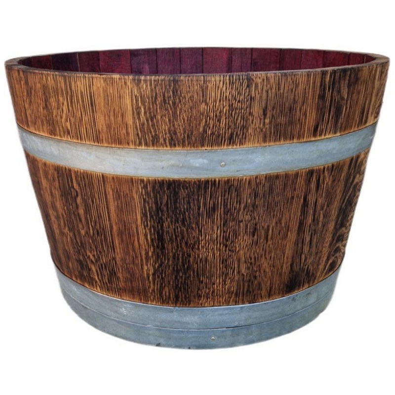 Pot de fleurs en bois de chêne