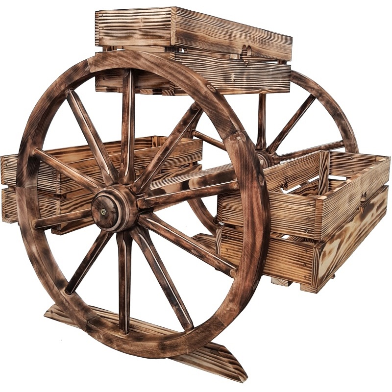 Pot de fleurs en bois