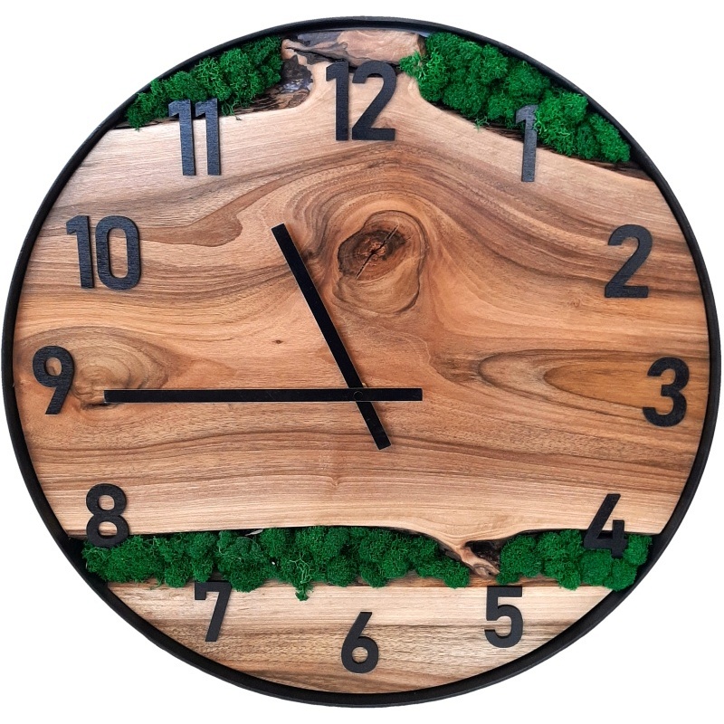 Horloge en mousse, cercle 50 cm