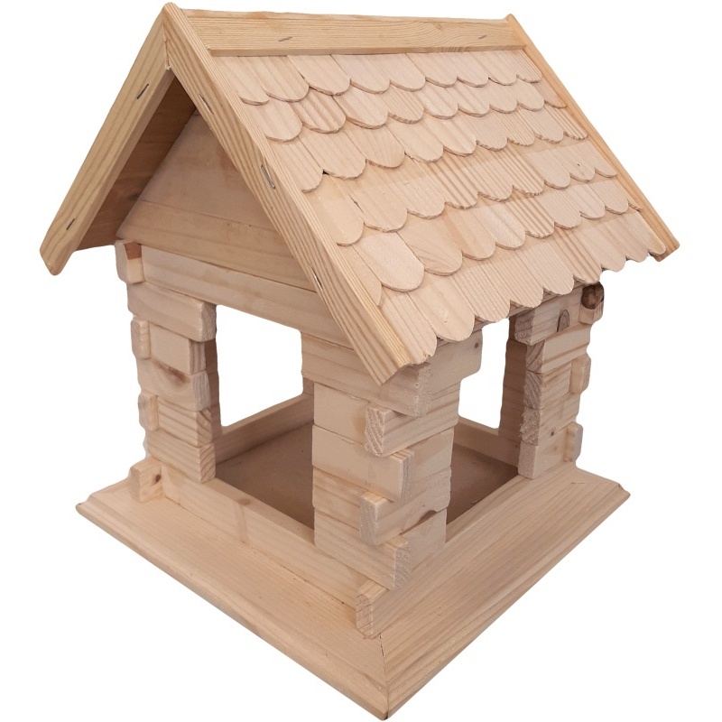 Mangeoire à oiseaux en bois