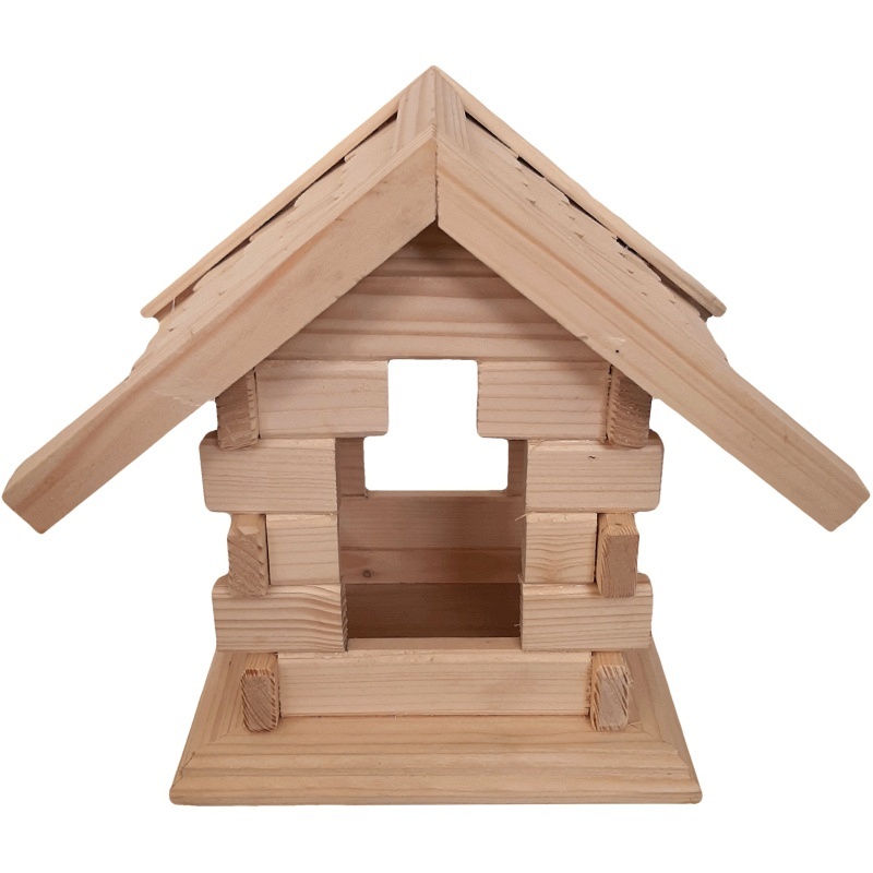 Mangeoire à oiseaux en bois