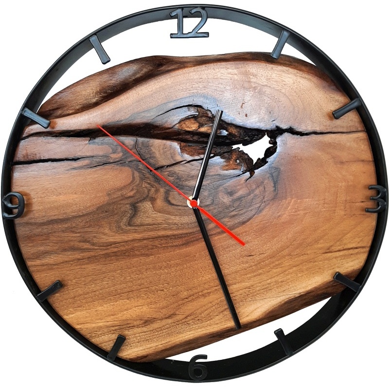 Horloge en bois 40 cm