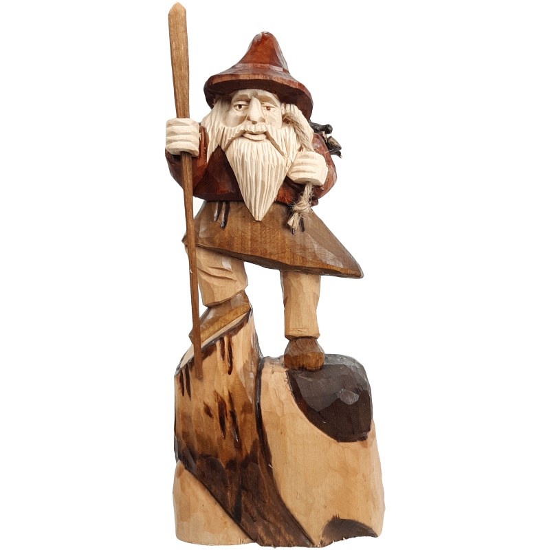 Statue en bois de Boris l'elfe