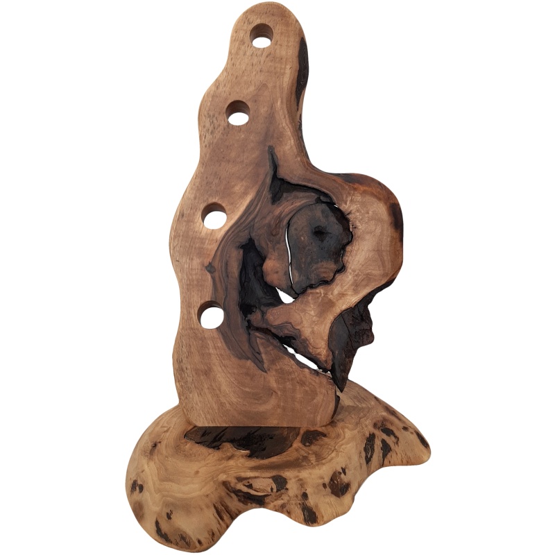 Casier à vin en bois de noyer