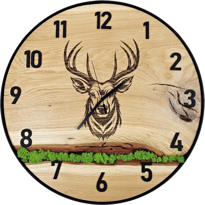 Horloge en mousse, cercle 50 cm