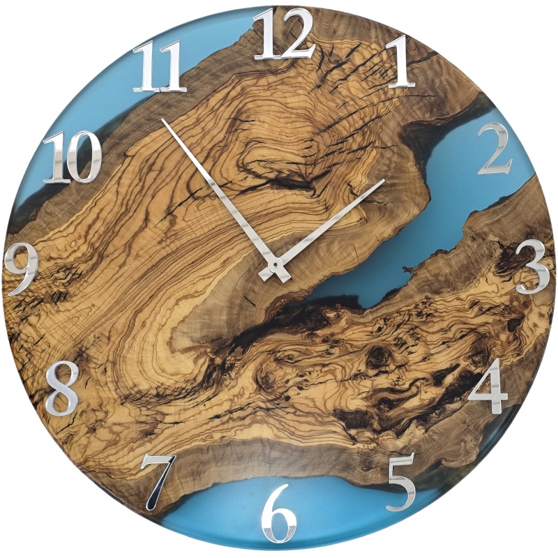 Horloge en bois, cercle 50 cm