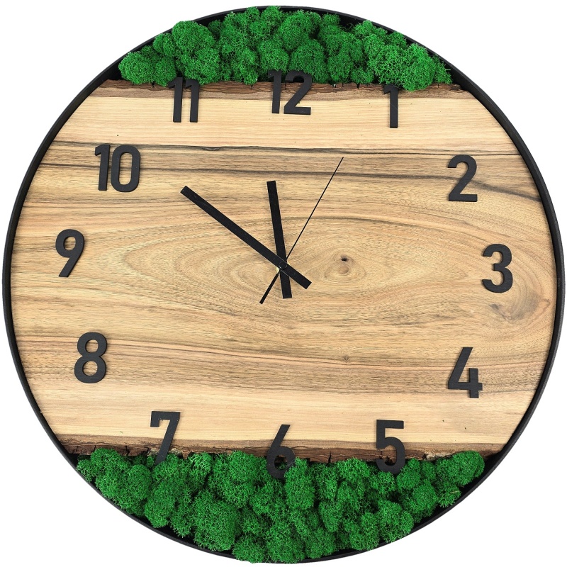 Horloge en mousse, cercle 50 cm