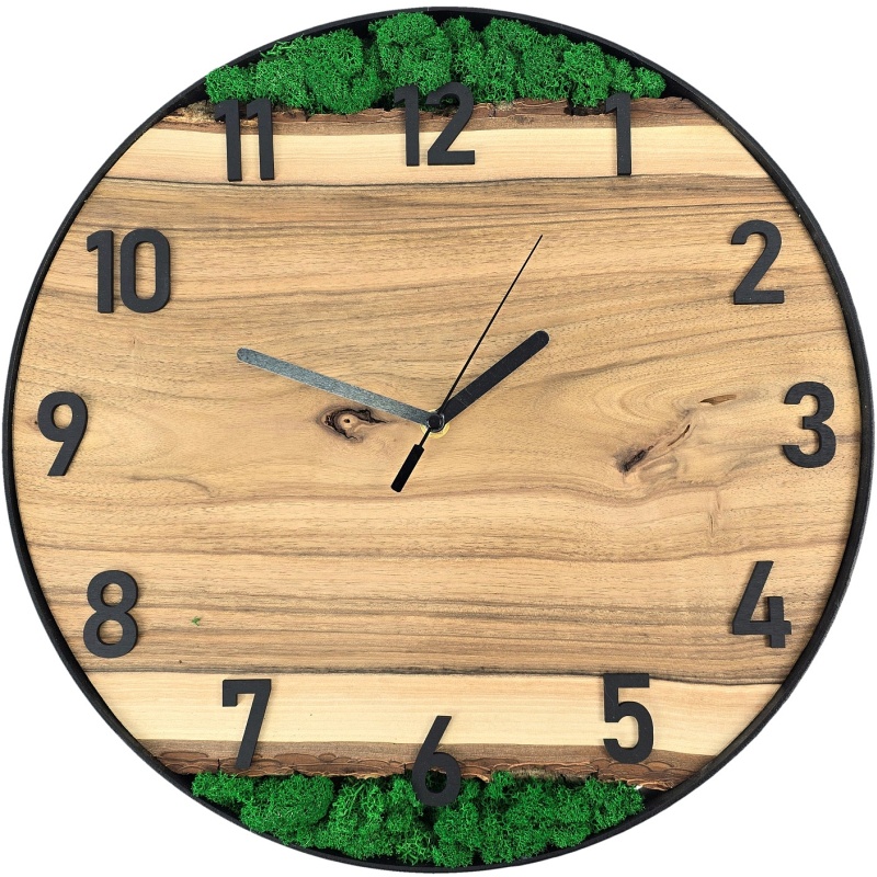 Horloge en mousse, cercle 40 cm