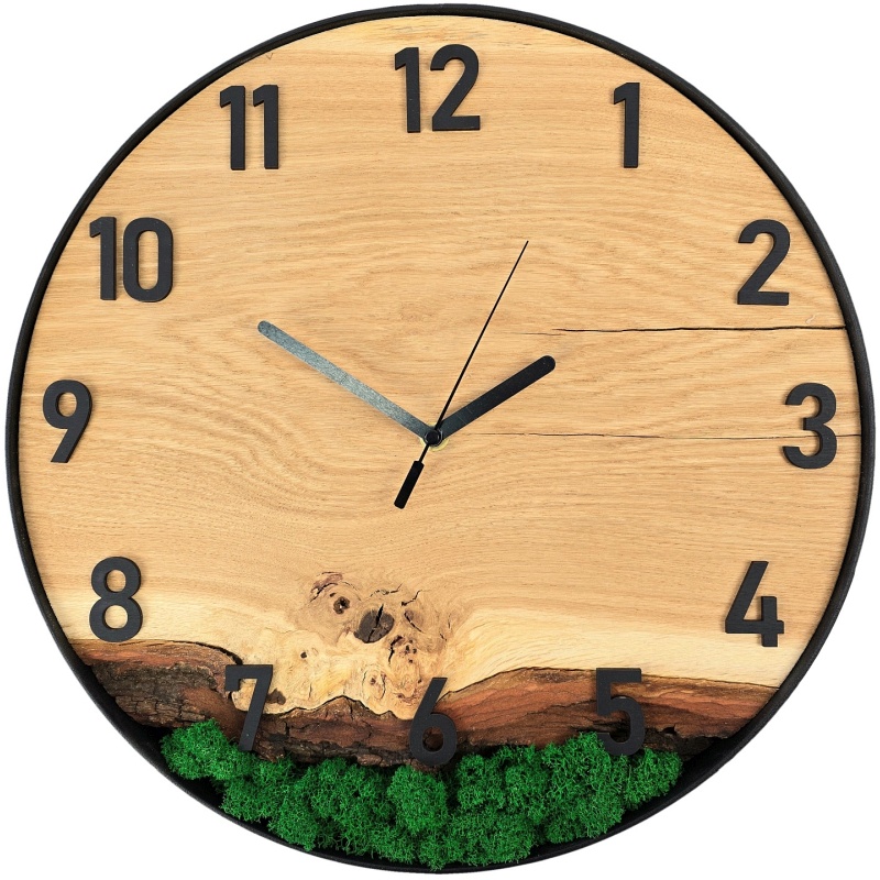 Horloge en mousse, cercle 40 cm