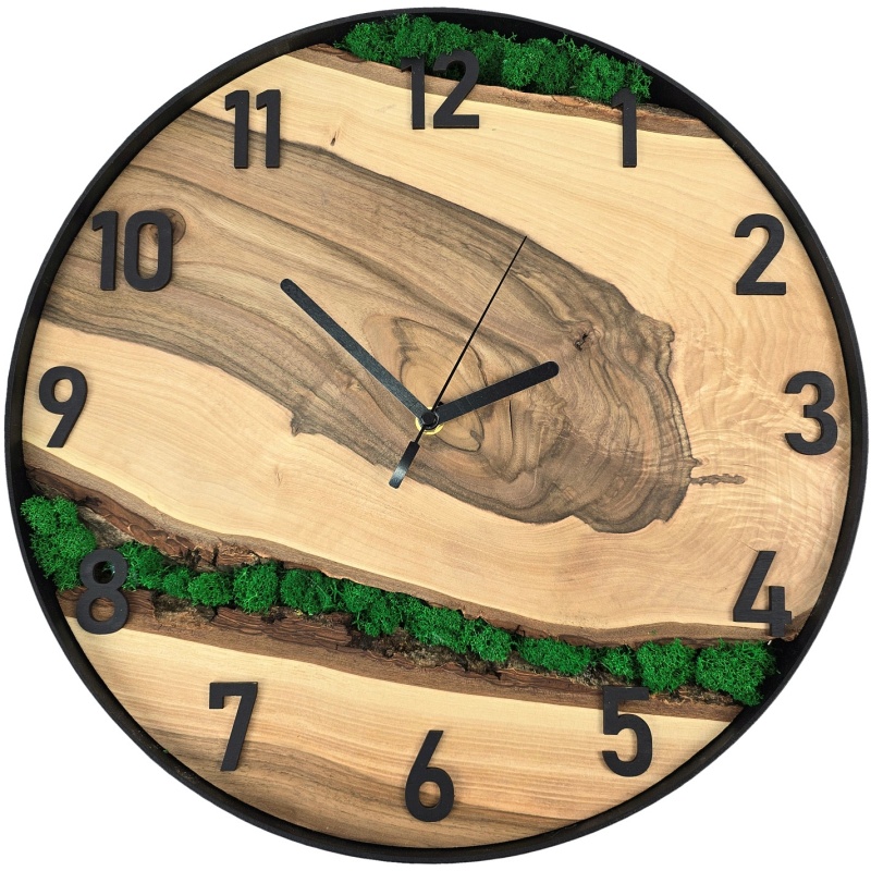 Horloge en mousse, cercle 40 cm