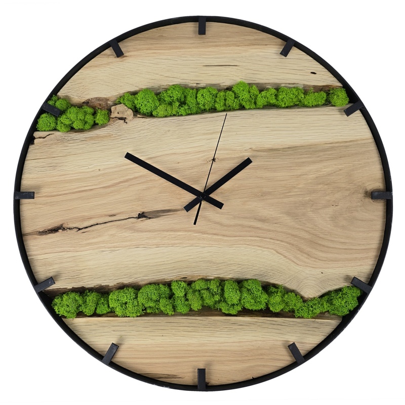 Horloge en mousse, cercle 50 cm