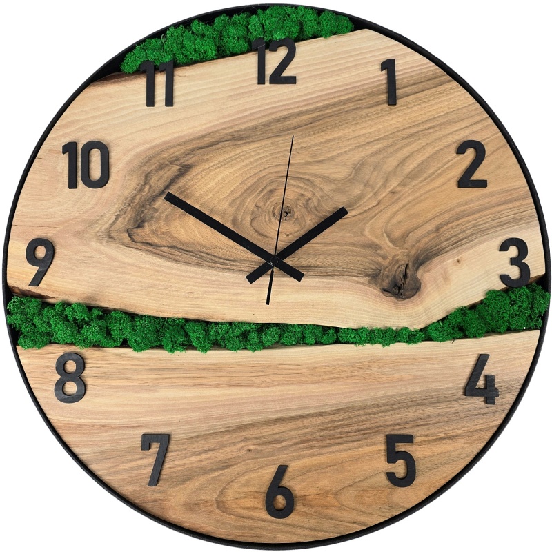 Horloge en mousse, cercle 50 cm