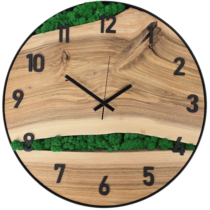 Horloge en mousse, cercle 50 cm