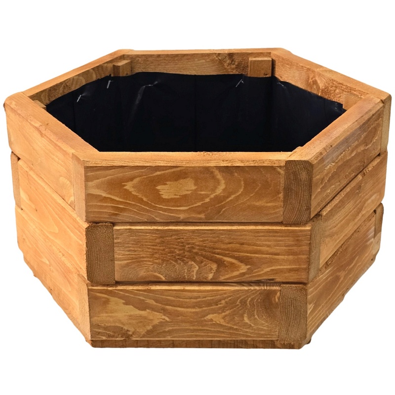 Pot de fleurs en bois