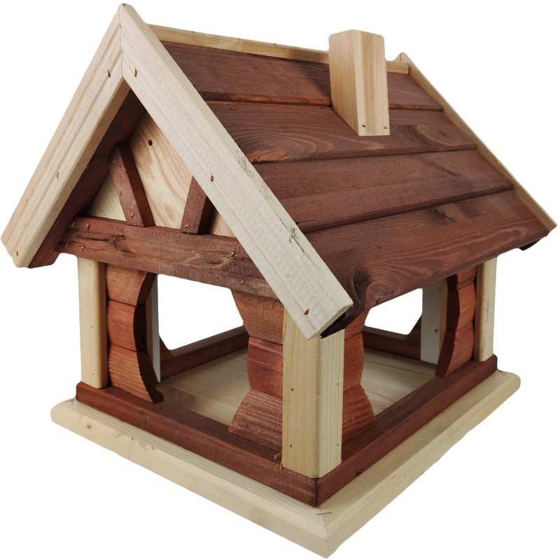 Mangeoire à oiseaux en bois