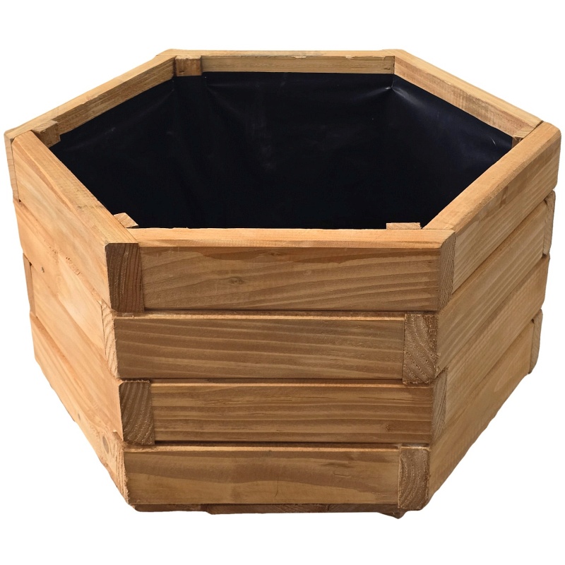 Pot de fleurs en bois