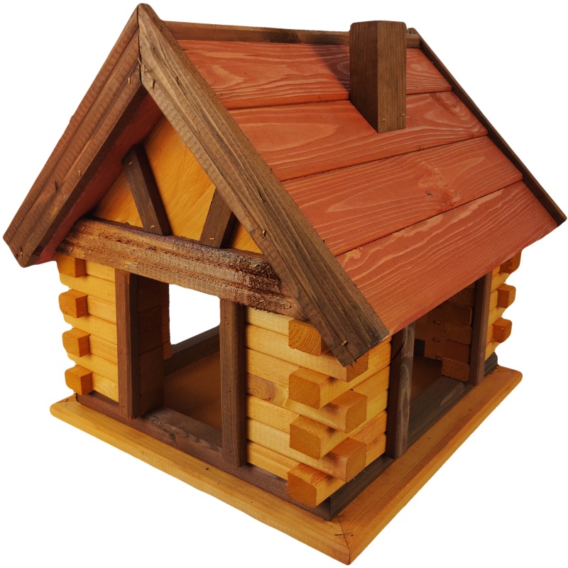 Mangeoire à oiseaux en bois