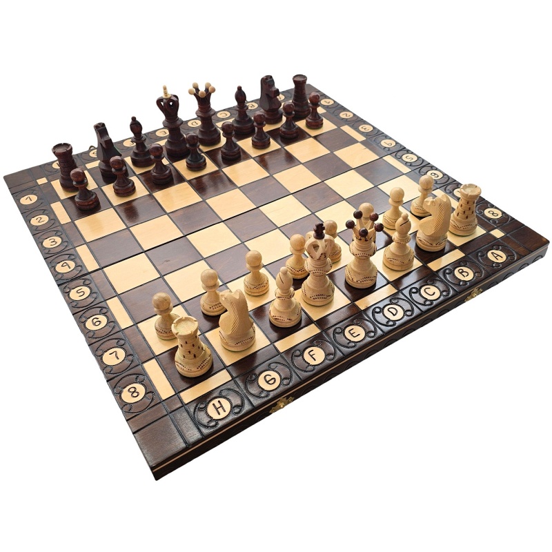 Échecs en bois 54x54 cm