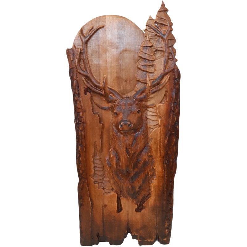 Image sculptée d'un cerf