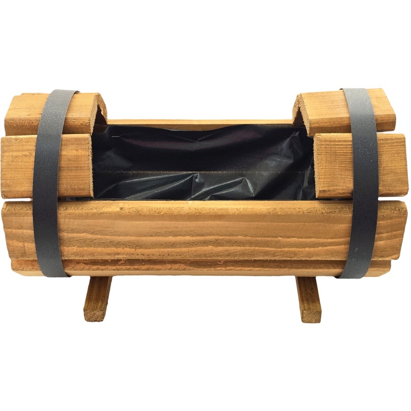 Pot de fleurs en bois 45 x 24 x 26 cm