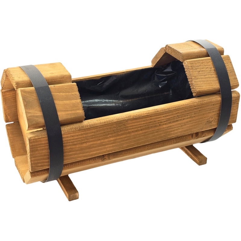 Pot de fleurs en bois 55 x 28 x 30 cm