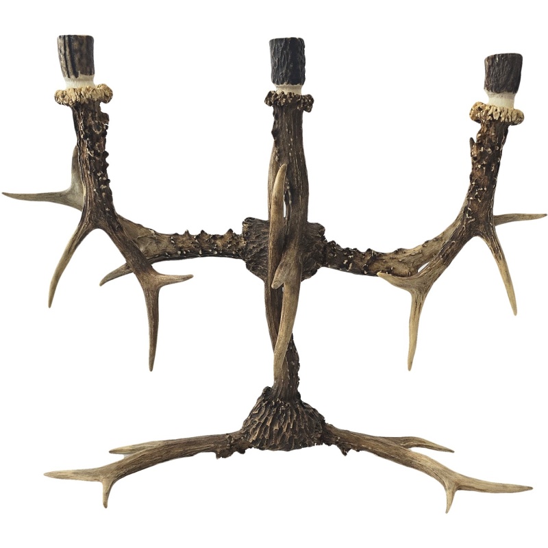Chandelier en bois de cerf