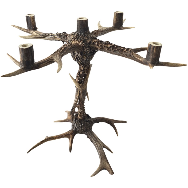 Chandelier en bois de cerf