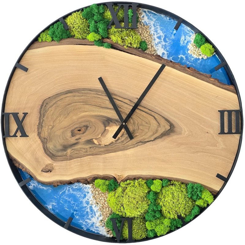 Horloge en mousse, cercle 60 cm