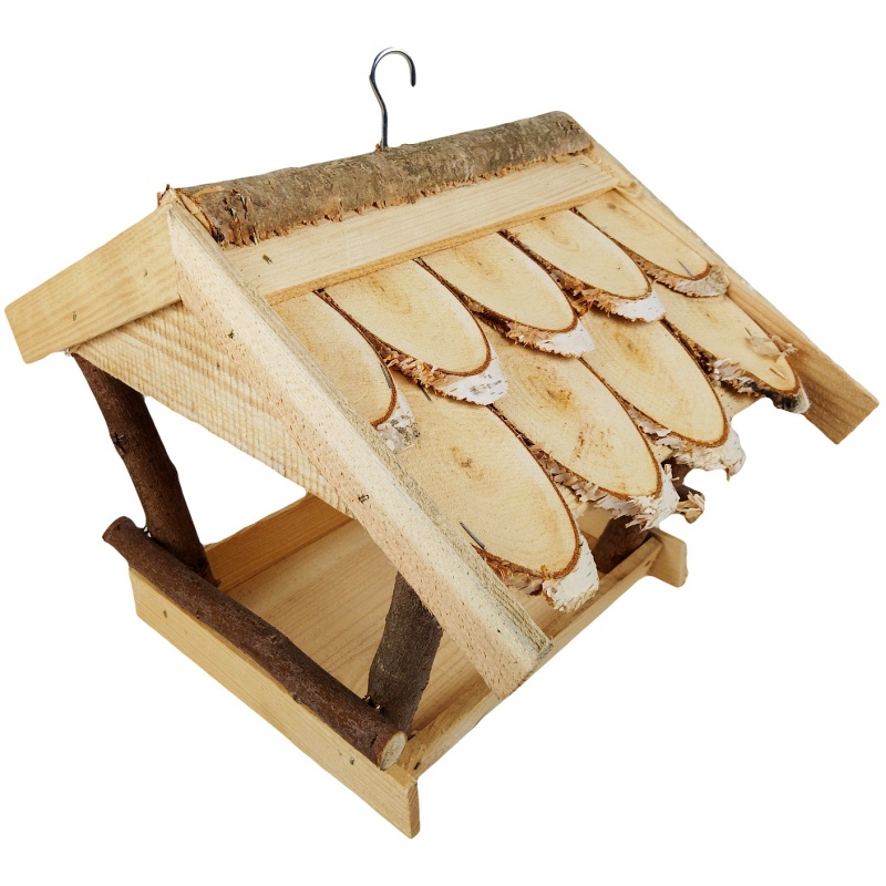 Mangeoire à oiseaux en bois