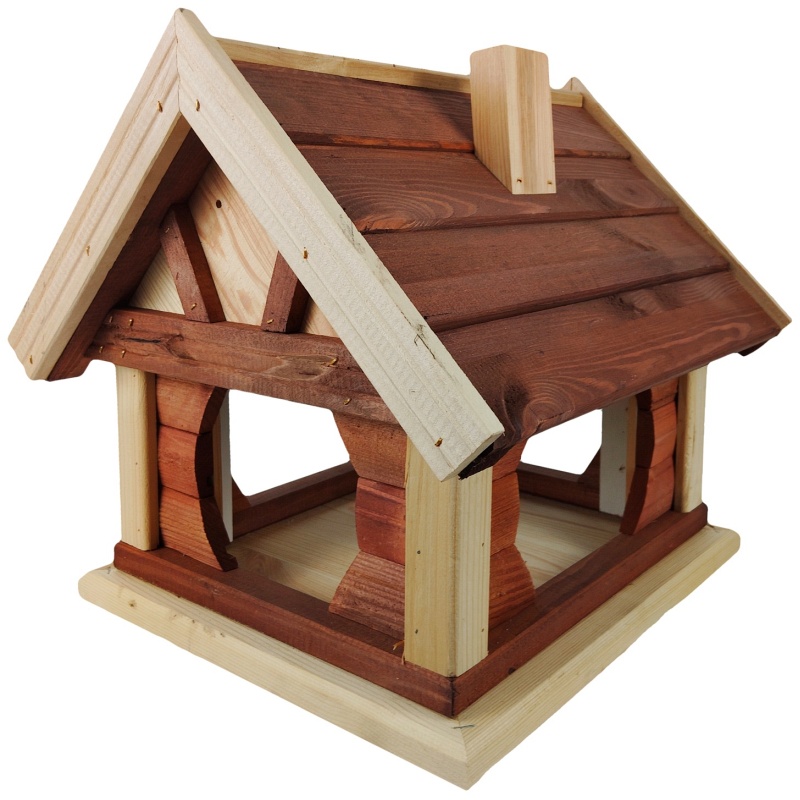 Mangeoire à oiseaux en bois